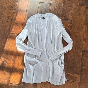 Gray Women's Cardigan Sweater